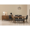 TUTI AG Étkezőgarnitúra(Kihúzható asztal, szék, konzol asztal) (7 db) Vina 03 1053 - Dió, Antracit
