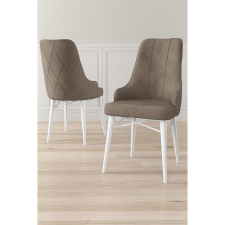TUTI AG Étkezőszék szett (2 db) Neta - Cappuccino, Fehér bútor