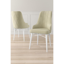 TUTI AG Étkezőszék szett (2 db) Neta - Krém, Fehér bútor