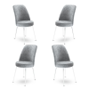 TUTI AG Étkezőszék szett (4 db) Dexa - Szürke, Fehér