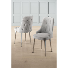 TUTI AG Étkezőszék szett (4 db) Newa - Szürke, Króm bútor