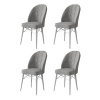 TUTI AG Étkezőszék szett (4 db) Ritim - Szürke, Fehér