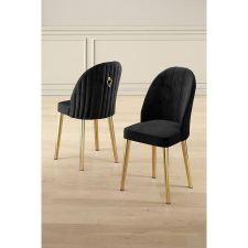 TUTI AG Étkezőszék szett (6 db) Mara - Fekete, Arany bútor