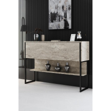 TUTI AG Komód Luxe - Travertine, Black bútor