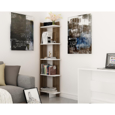 TUTI AG könyvespolc Als - Walnut, White bútor