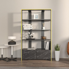 TUTI AG könyvespolc Elena - Black, Marble bútor