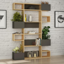 TUTI AG könyvespolc Niho - Oak, Anthracite bútor