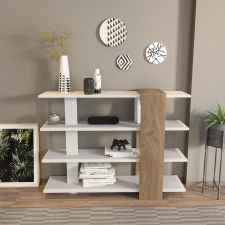 TUTI AG könyvespolc Nur - White, Walnut bútor