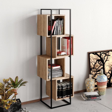 TUTI AG könyvespolc Prada - Walnut, Black bútor