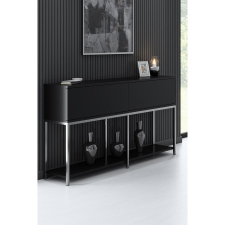 TUTI AG Konzolasztal Lord - Black, Silver bútor
