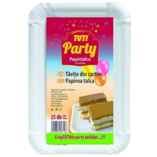Tuti Papírtálca, 13,5 x 20 cm, 25 db, TUTI "Party" party kellék
