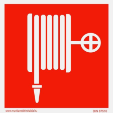  Tűzcsap - öntapadó, 100*100mm információs tábla, állvány