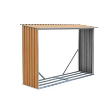  Tüzifa tároló WOH 181 - 242 x 75 cm, barna 63900496 kerti tárolás