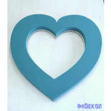  Tűzőhab szív forma fa alapon - Lyukas 60 cm dekorációs kellék