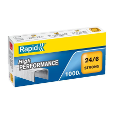  Tűzőkapocs, 24/6, horganyzott, RAPID "Strong" gemkapocs, tűzőkapocs