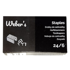 Tűzőkapocs WEBER'S 24/6 1000db/dob gemkapocs, tűzőkapocs
