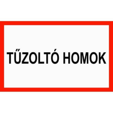  Tűzoltó homok információs tábla, állvány