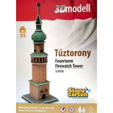  Tűztorony 3D modell SOPRON puzzle, kirakós