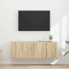  TV Fali Szekrény 2 pcs Sonoma tölgy 59,5 x 31 x 40 cm Faanyag