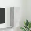  TV Fali Szekrény 30 x 31 x 80 cm Beton Szerelt Fa