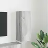 TV Fali Szekrény 30 x 31 x 80 cm Szürke Sonoma Szerelt Fa