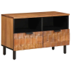  TV szekrény Akácbarna felület 70 x 33,5 x 46 cm Tömör Mangófát