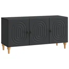  TV szekrény Fekete 99 x 34,5 x 50 cm Szerelt Fa bútor