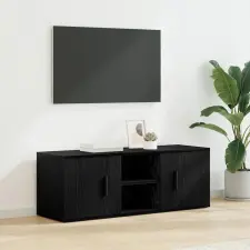  TV szekrény Fekete tölgy 100 x 31,5 x 35 cm Faanyag bútor