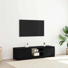  TV szekrény Fekete tölgy 140 x 38,5 x 36 cm Faanyag bútor