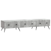  TV szekrény fiókkal Betonszürke 147 x 34,5 x 30 cm Szerelt Fa