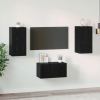  TV szekrény garnitúra 3 pcs Fekete tölgy 60 x 30 x 30.5 cm