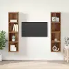  TV szekrény garnitúra 4 pcs Öreg fa 37 x 37 x 72 cm Faanyag