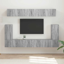  TV szekrény garnitúra 5 pcs Szürke Sonoma Faanyag bútor