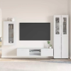  TV szekrény garnitúra fiókkal FLORIN 3 pcs Fehér Faanyag