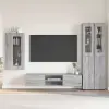  TV szekrény garnitúra FLORIN 3 pcs Szürke Sonoma Faanyag