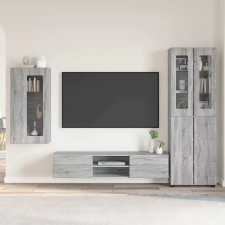  TV szekrény garnitúra FLORIN 3 pcs Szürke Sonoma Faanyag bútor