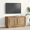  TV szekrény kézműves tölgy 80 x 35 x 45 cm Faanyag