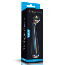 Twilight Gleam Glass Dildo- Alluring Arc műpénisz, dildó