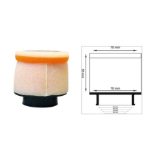 Twin Air légszűrő hengeres Ø35mm - 158974 egyéb motorkerékpár alkatrész