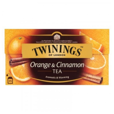 TWININGS Fekete tea twinings narancs és fahéj 25 filter/doboz gyógytea