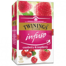 Twinings vörösáfonya és málna herbatea bodzavirággal 40 g tea