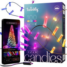 Twinkly TWKC100RGB-G Beltéri LED fényfüzér 6m - Színes karácsonyfa izzósor