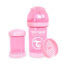 Twistshake Twistshake kólika elleni Cumisüveg mixerhálóval és tápszer tárolóval 180ml #rózsaszín cumisüveg