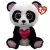 TY Inc. TY Boos: Esme, a panda plüssfigura szívecskével - 15 cm