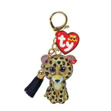  TY Mini Boos clip műanyag figura STERLING leopárd kulcstartó