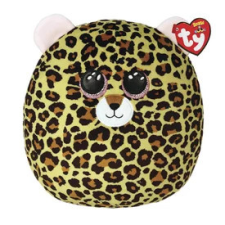 Ty Squishy Beanies párna alakú plüss figura LIVVIE, 30 cm - leopárd plüssfigura