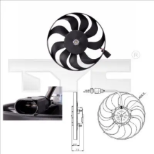 TYC ventilátor, klímakondenzátor 802-0001 autóalkatrész