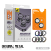 Type Gorilla Apple iPhone 15 Pro/15 Pro Max/16 Pro/16 Pro Max TG Original Metal 3D Kameravédő Üvegfólia - Ezüst Titán