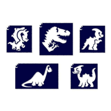 TyToo Dínó sablon szett 5 db (CTMS-0002) csillámtetoválás