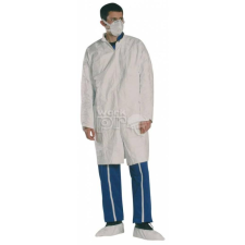 Tyvek Dupont Köpeny Tyvek zsebekkel ellenálló lélegző anyagból cipzáros fehér XL munkaruha
